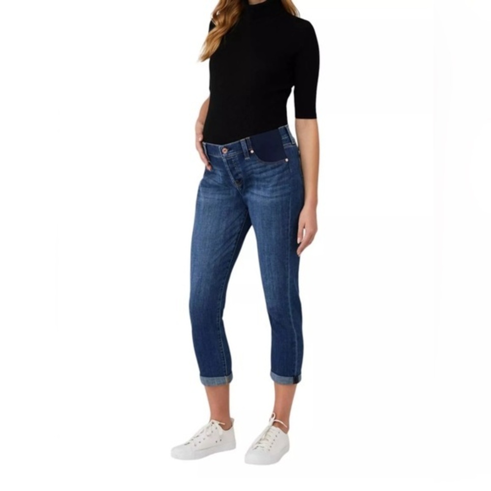 7 For All Mankind Blue Ankle Jeans